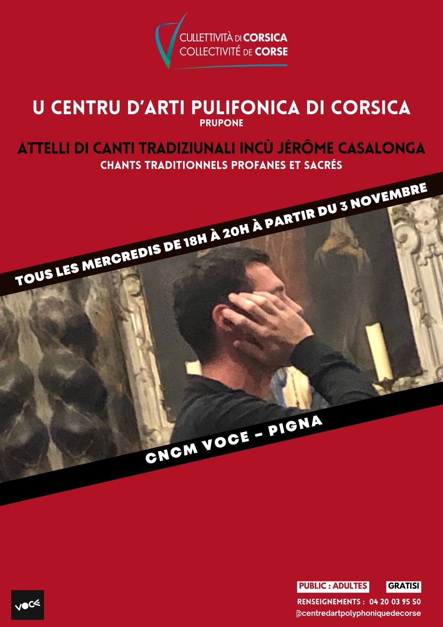 Ateliers de chants traditionnels en Corse avec Jérôme Casalonga