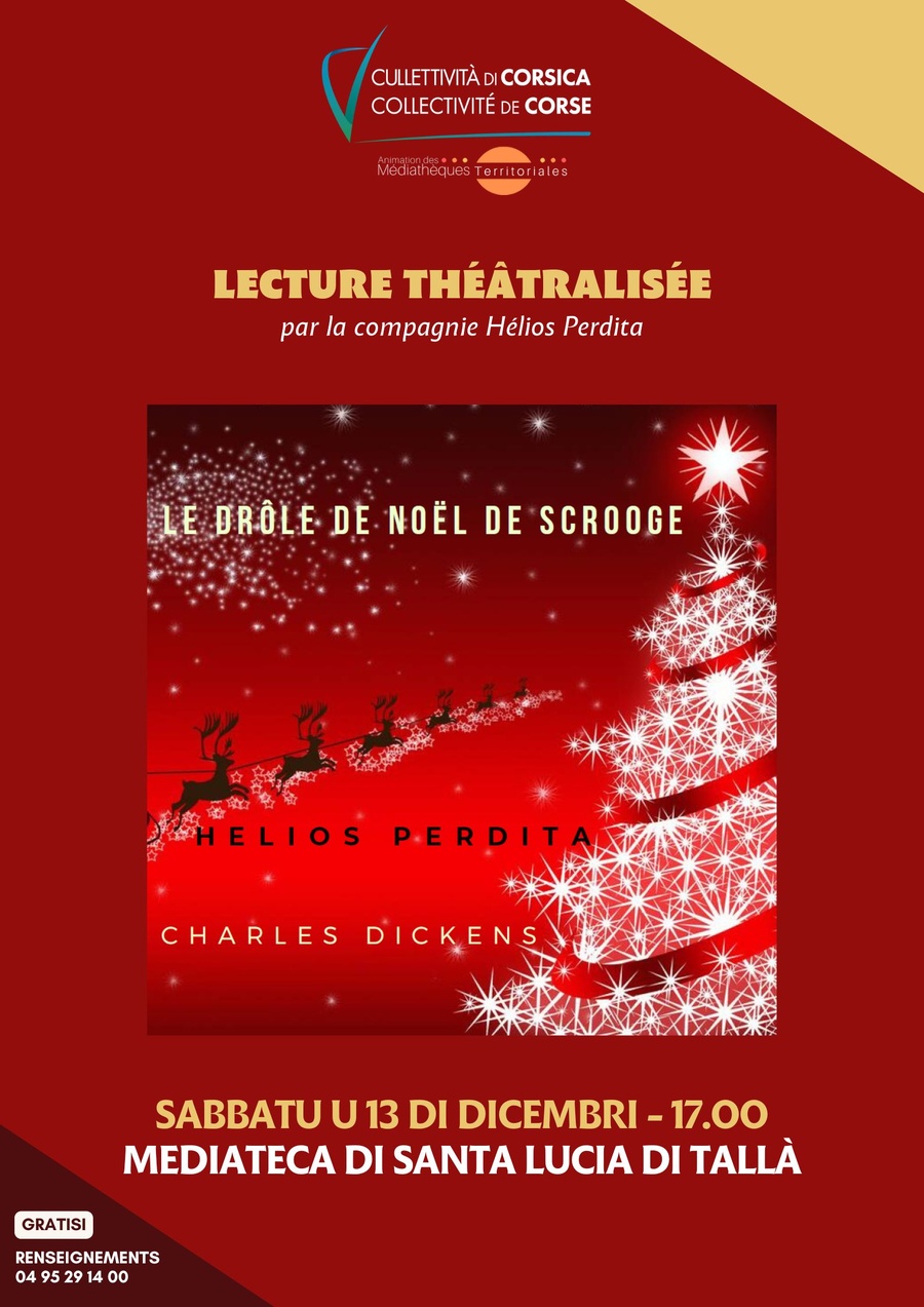 Lecture théâtralisée : "Le drôle de Noël de Scrooge" par Valérie Furiosi et Théo Kailer