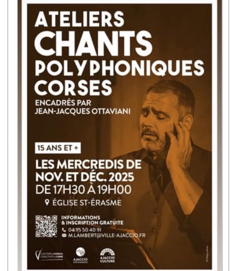 Ateliers de chants polyphoniques corses avec Jean-Jacques Ottaviani - Église Saint Erasme