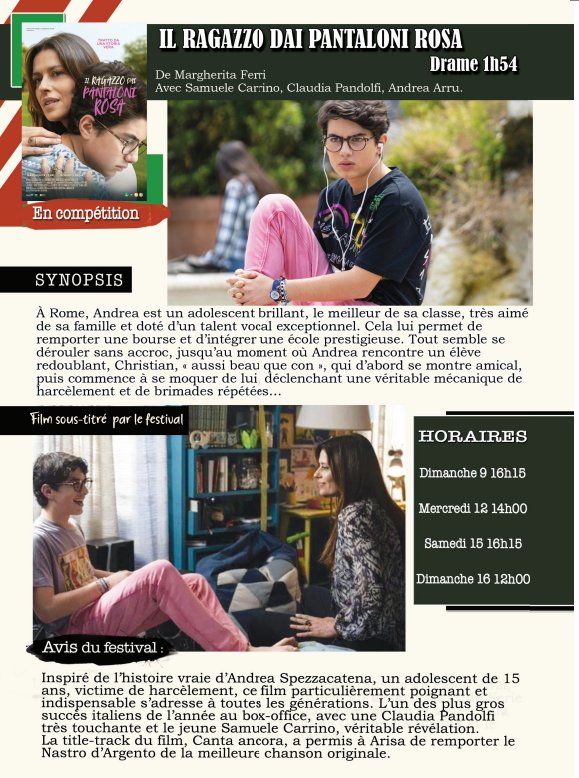 26ème édition du Festival du film italien d'Aiacciu / Projection du film 