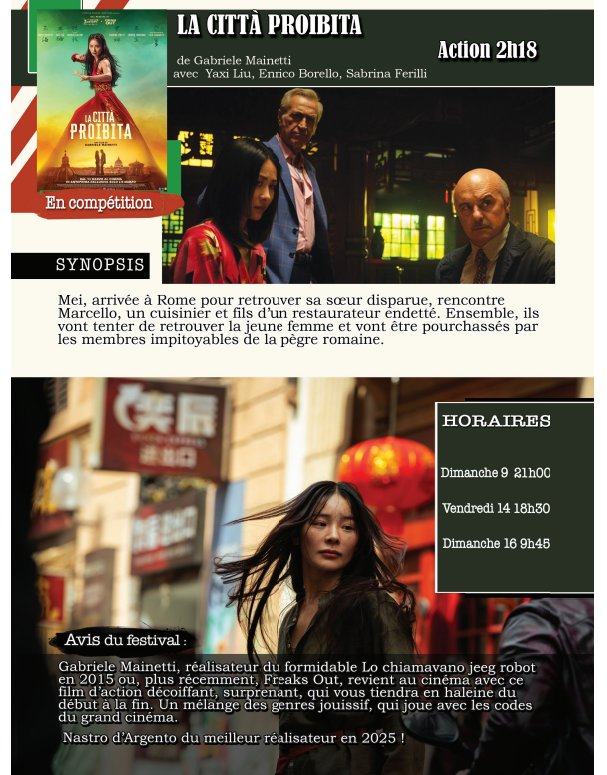 26ème édition du Festival du film italien d'Aiacciu / Projection du film 