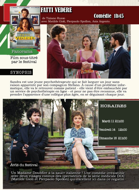 26ème édition du Festival du film italien d'Aiacciu / Projection du film 