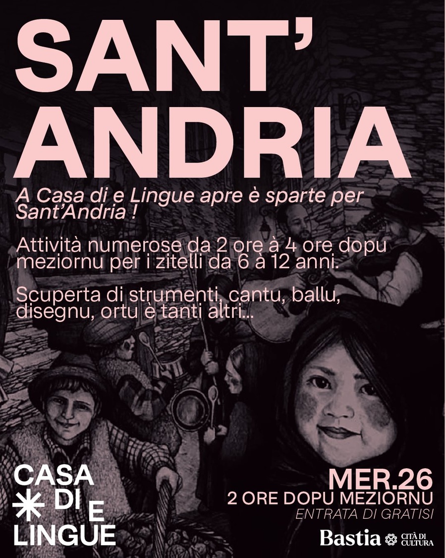 Animations et ateliers pour la Sant'Andria – Casa di e Lingue - Bastia 