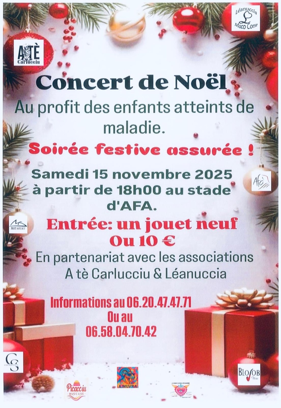 Concert de Noël au profit des enfants atteints de maladie - Médiathèque - Afà  