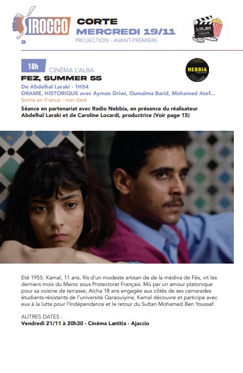 6e édition du Festival des cinémas arabes, Sirocco / Projection de 