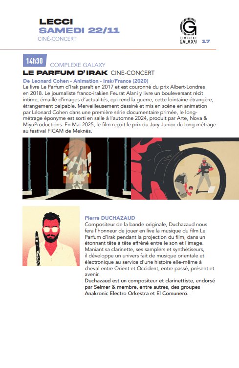 6e édition du Festival des cinémas arabes, Sirocco / Ciné-concert 