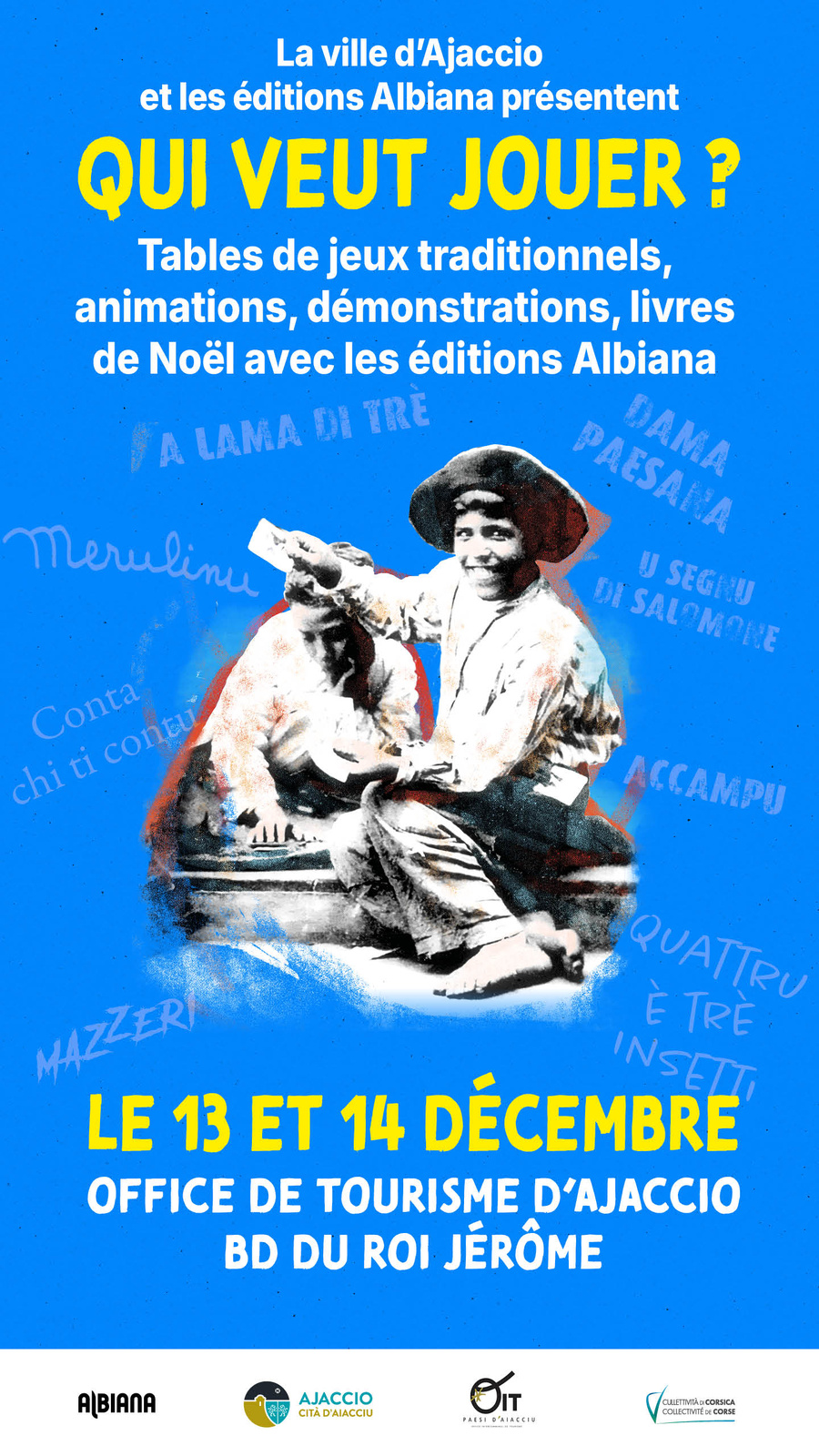 Qui veut jouer ? Journée du livre jeunesse et du jeu - Office du tourisme
