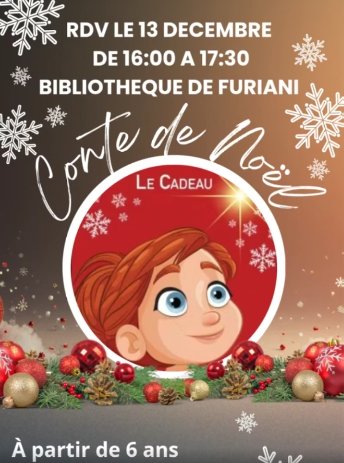 Conte de Noël pour enfants avec Piume d'Isula à la bibliothèque
