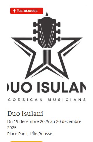 Concert du Duo Isulani à la Place Paoli - Un moment convivial en acoustique