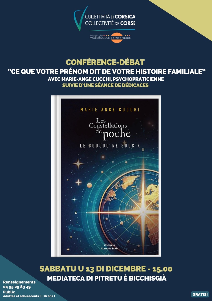 Conférence-débat : Ce que votre prénom révèle de votre histoire familiale