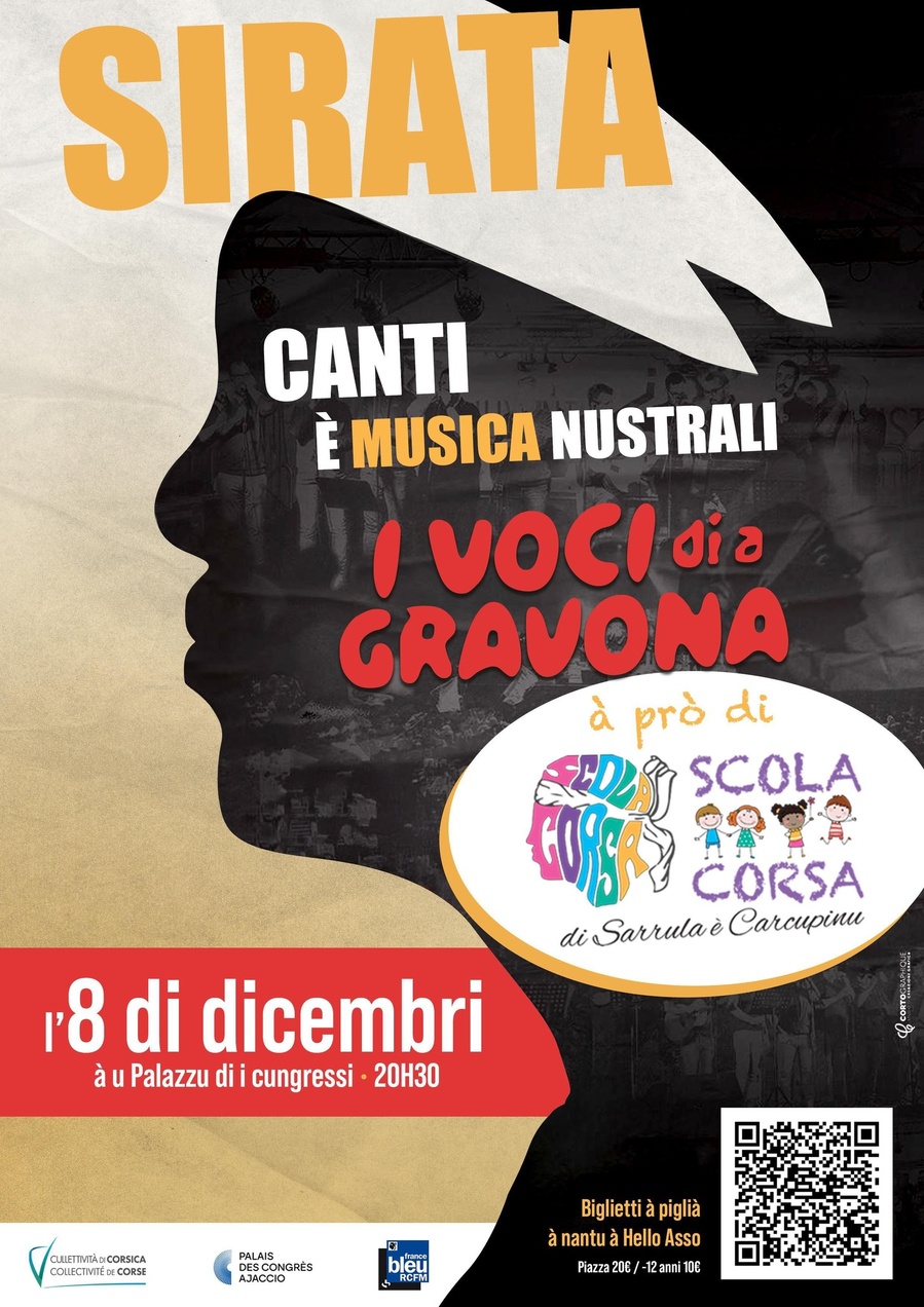 Concert : Chants et Musique Traditionnelle / Les Voix de la Gravona avec l'Association pour l'École Corse