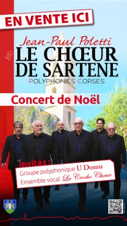 Concert de noël avec le groupe : "Le Chœur de Sartène" - Eglise Saint Roch