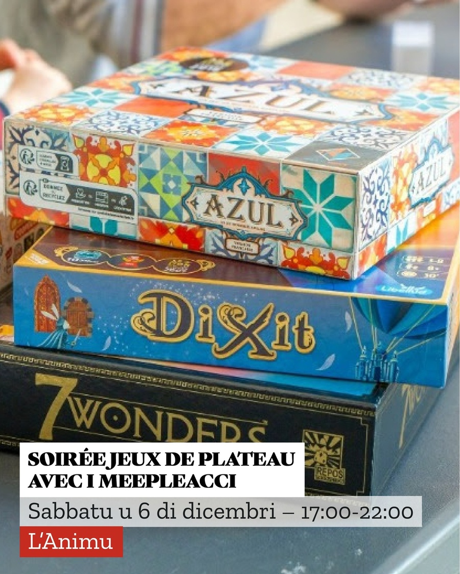 Soirée jeux de plateau - Médiathèque l'Animu