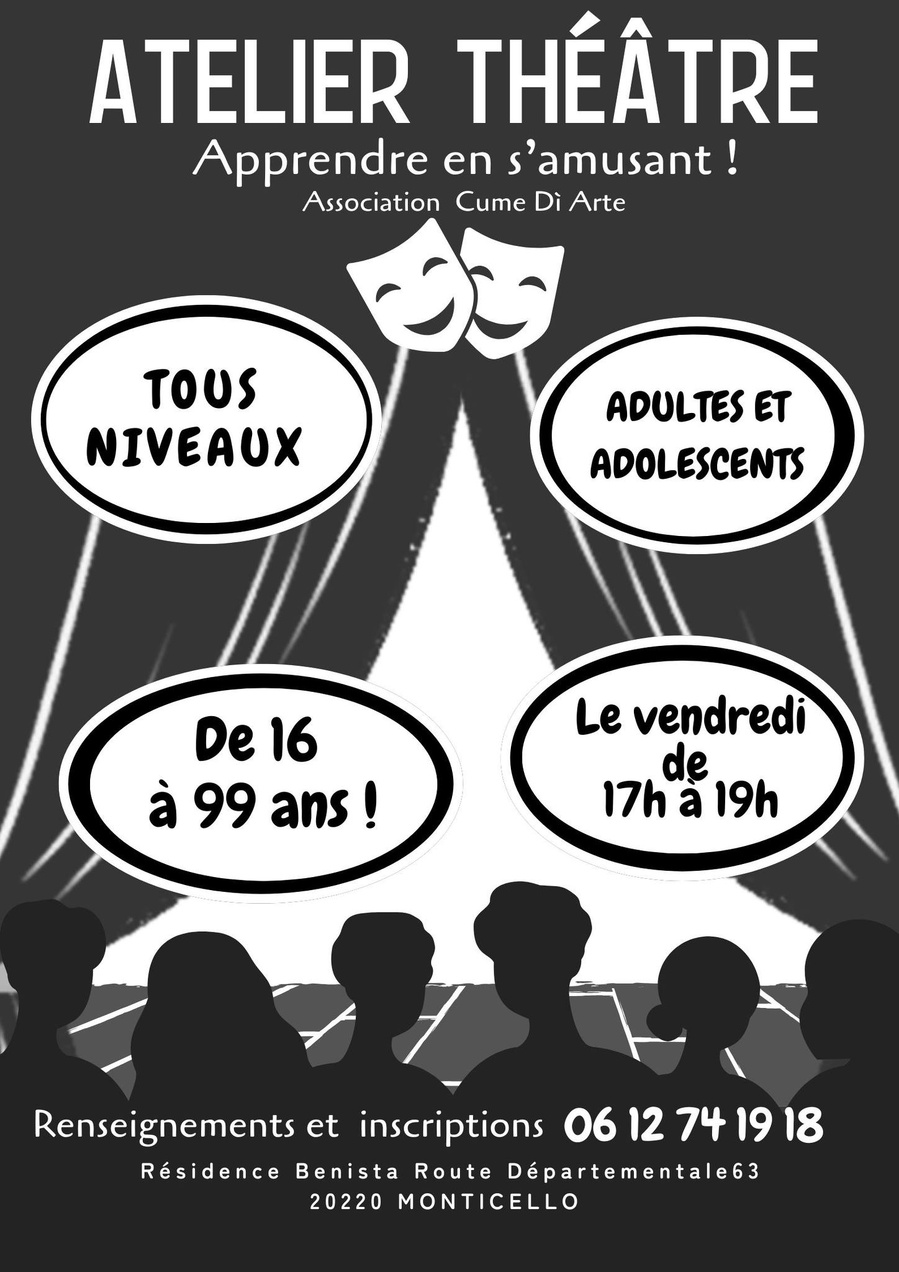 Atelier théâtre : Apprendre en s'amusant avec l’Association Cume Di Arte - Résidence Benista