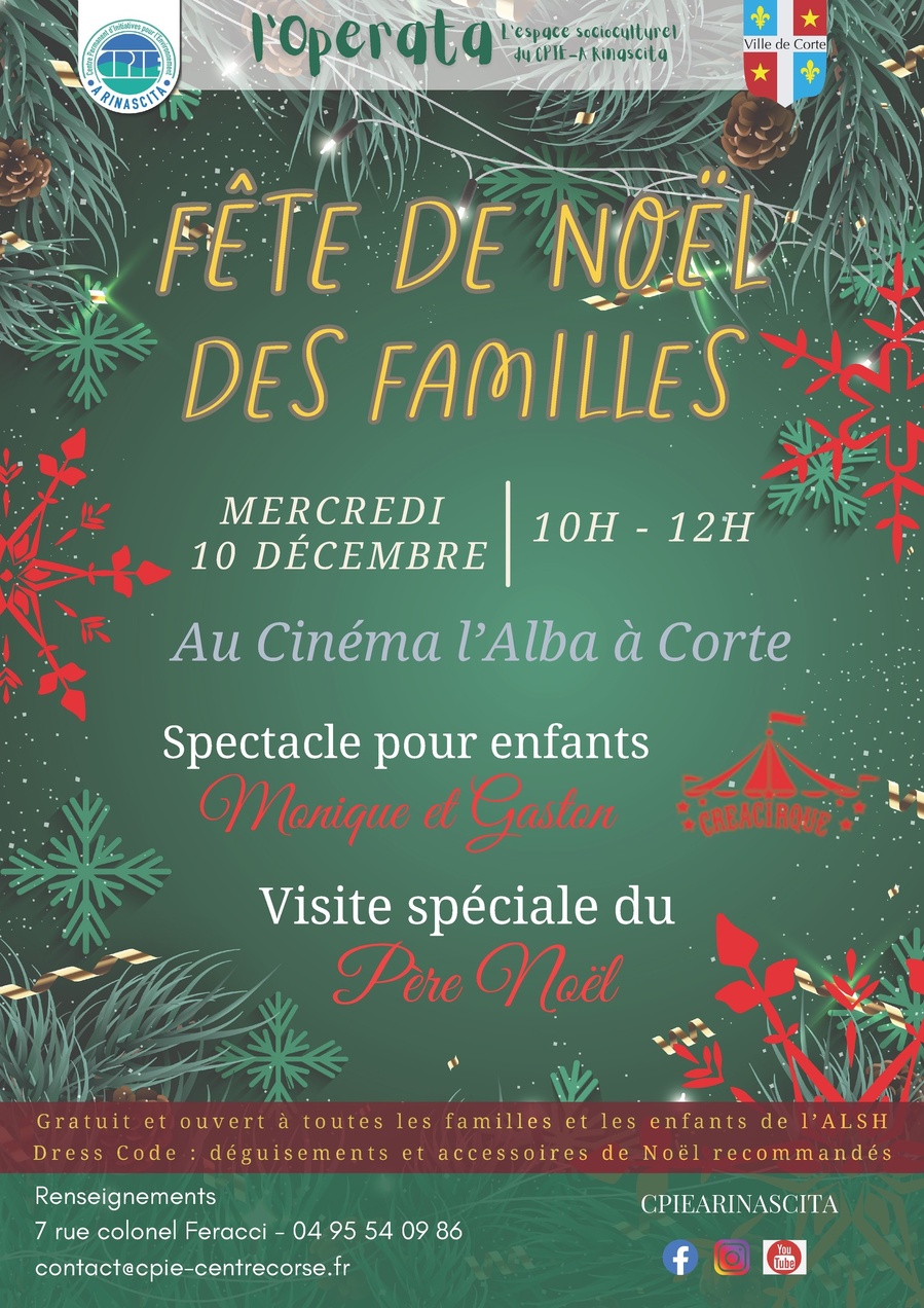 Spectacle de Noël "Monique et Gaston" avec Creacirque - Cinéma l'Alba