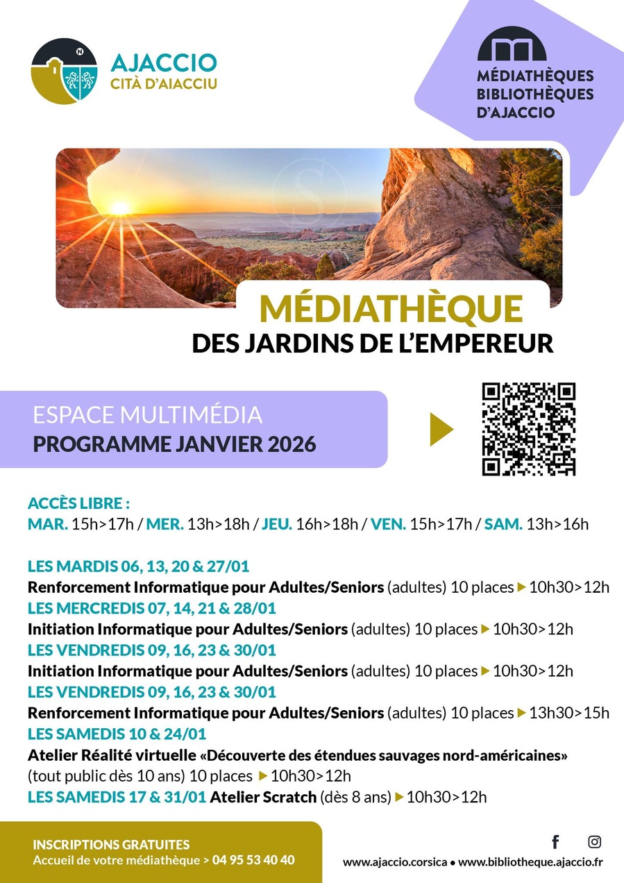 Atelier Réalité virtuelle "Découverte des étendues sauvages nord-américaines"- Médiathèque des Jardins de l’Empereur