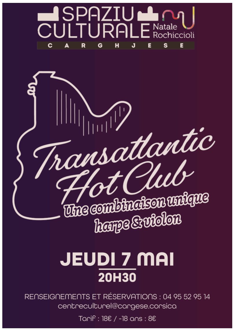 Concert Jazz, groove, soul : Transatlantic Hot Club - Spaziu Culturale Natale Rochiccioli