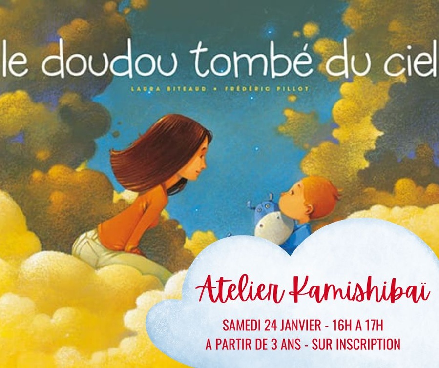 Atelier kamishibaï (lecture de contes sous forme de théâtre japonais) : "Le doudou tombé du ciel" de Laure Biteaud - La Ludo, ludothèque