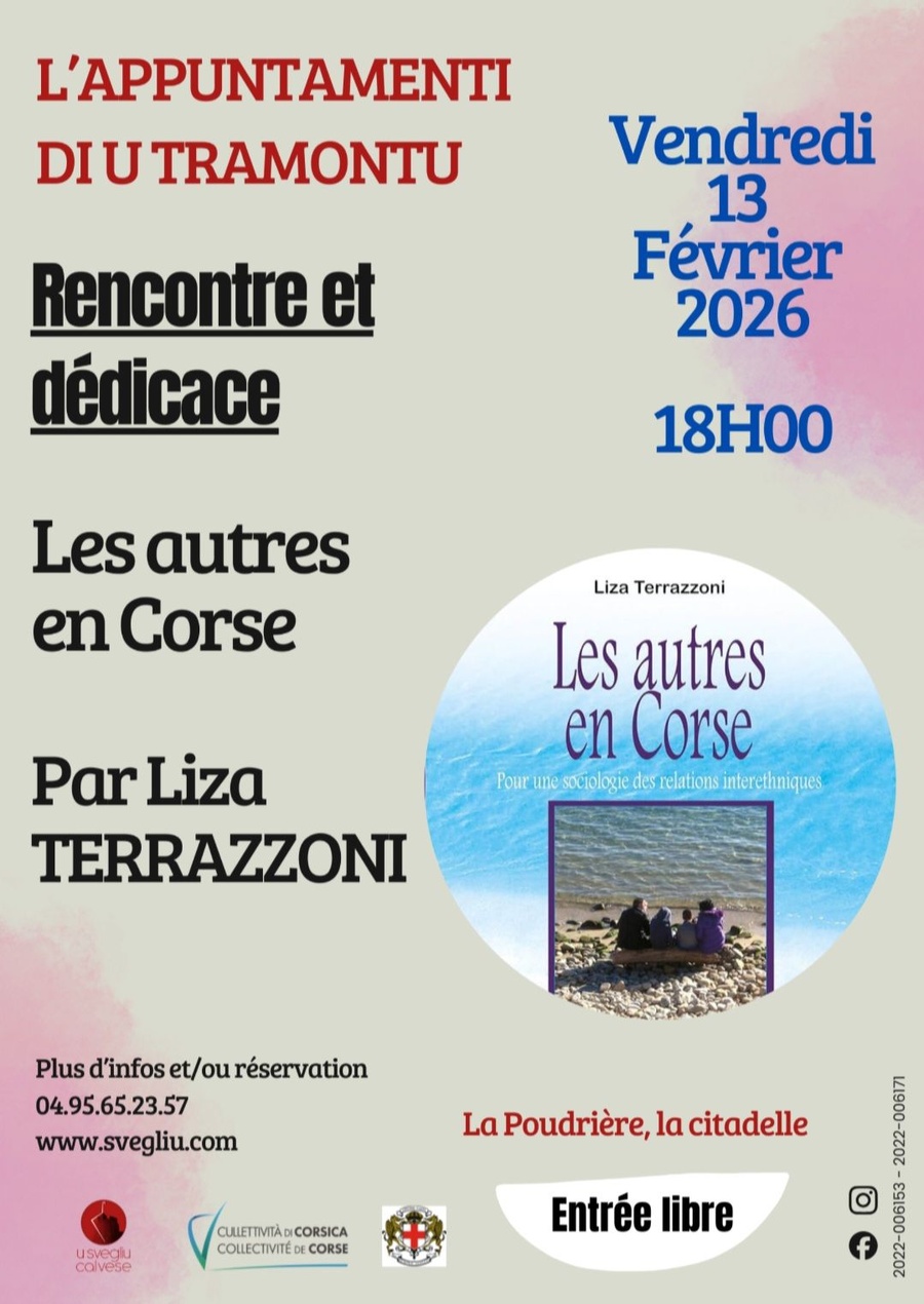 Conférence de Liza Terrazzoni autour de son ouvrage "Les autres en Corse" proposé par U Svegliu Calvese - La Poudrière