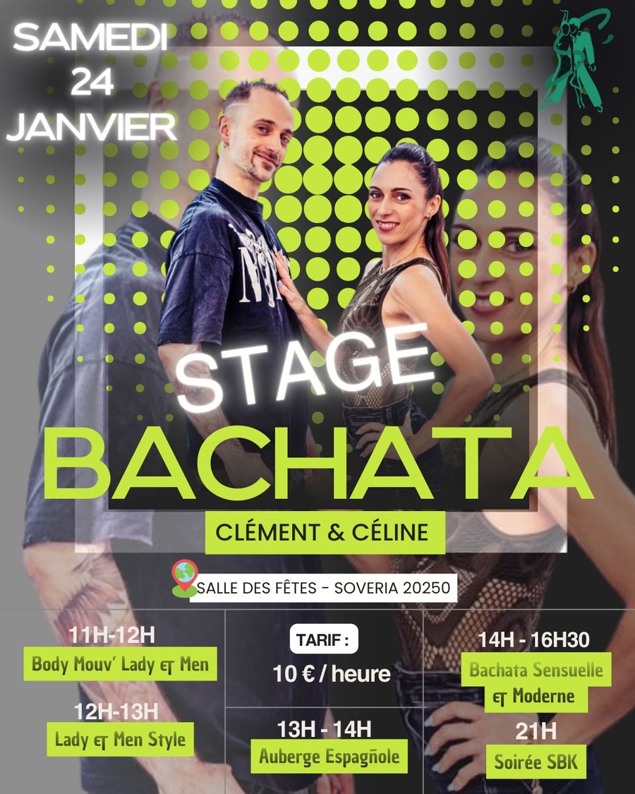 Stage de Bachata avec Céline et Clément - Salle des fêtes
