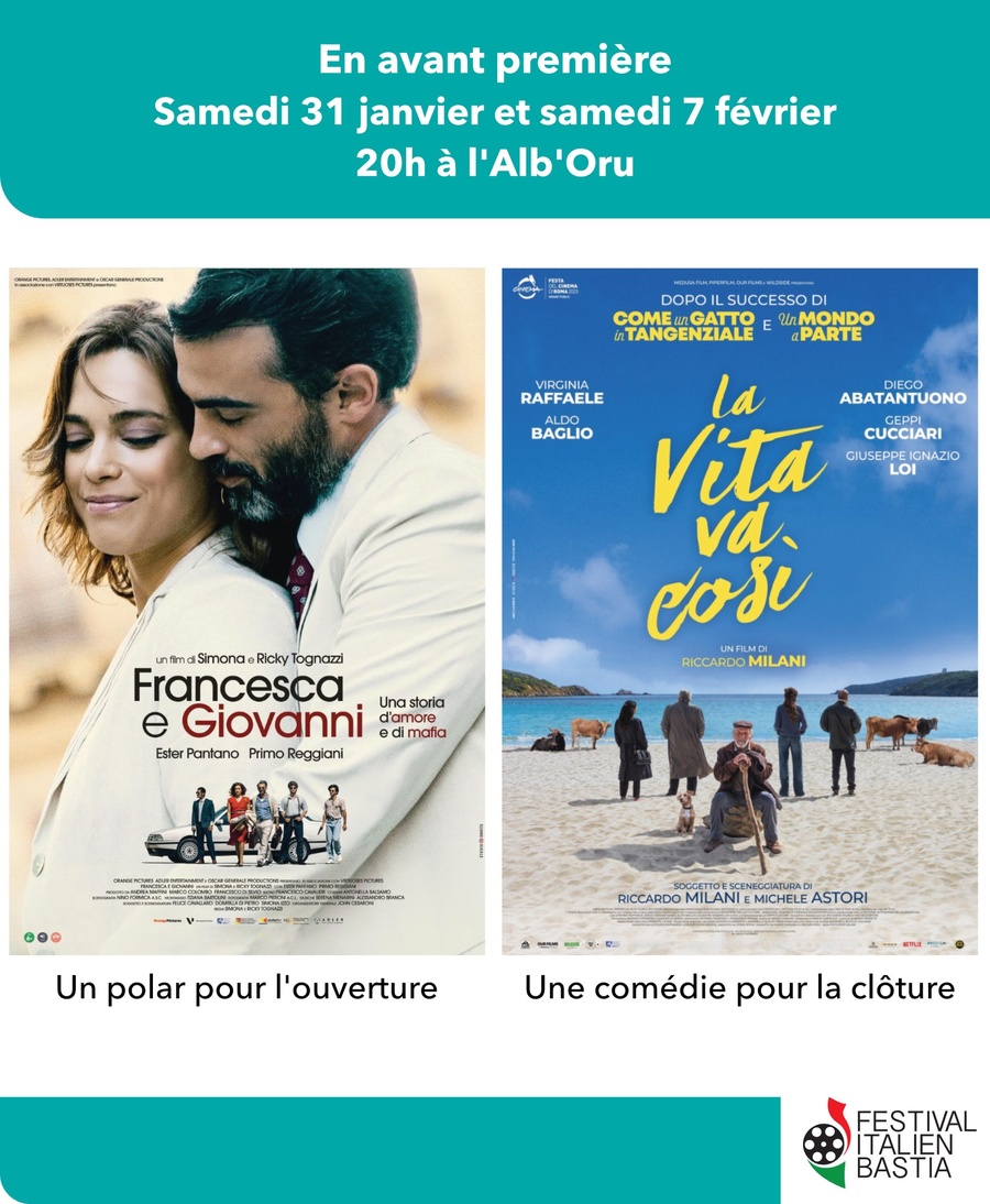 38è Festival du Cinéma Italien de Bastia / Cérémonie de cloture : Avant première : "La vita va così " de Riccardo Milani - Centru Culturale Alb'Oru