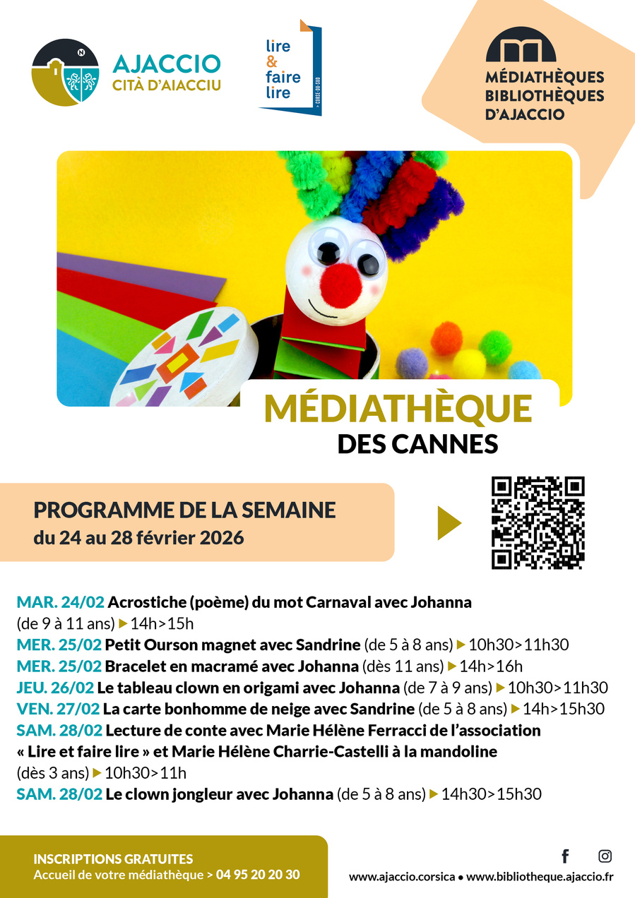 Acrostiche (poème) du mot Carnaval - Médiathèque des Cannes