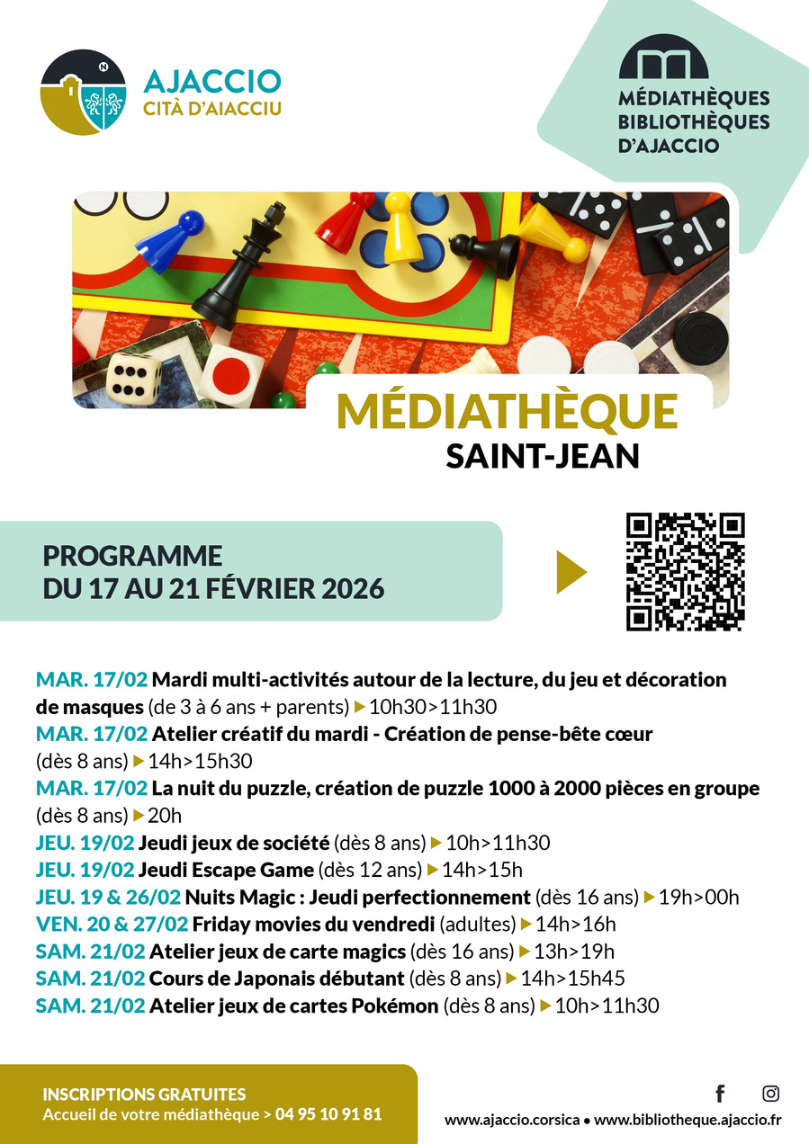 Jeudi jeux de société - Médiathèque Saint-Jean