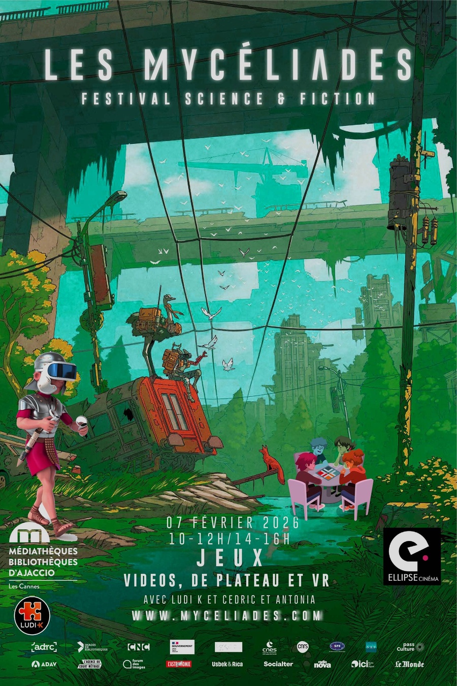 Festival de Sciences-Fiction "Les Mycéliades" : Résilience / Journée Jeux : Jeux vidéo VR & Plateau avec Ludi K (Zombicide), escape game "survie et codes secret" - Médiathèque des Cannes