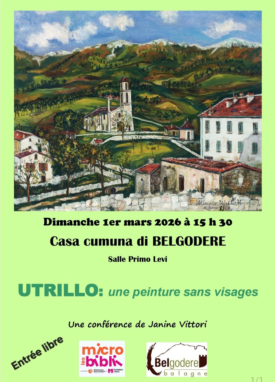 Conférence "Utrillo : une peinture sans visages" de Janine Vittori - Mairie, Salle Primo Levi