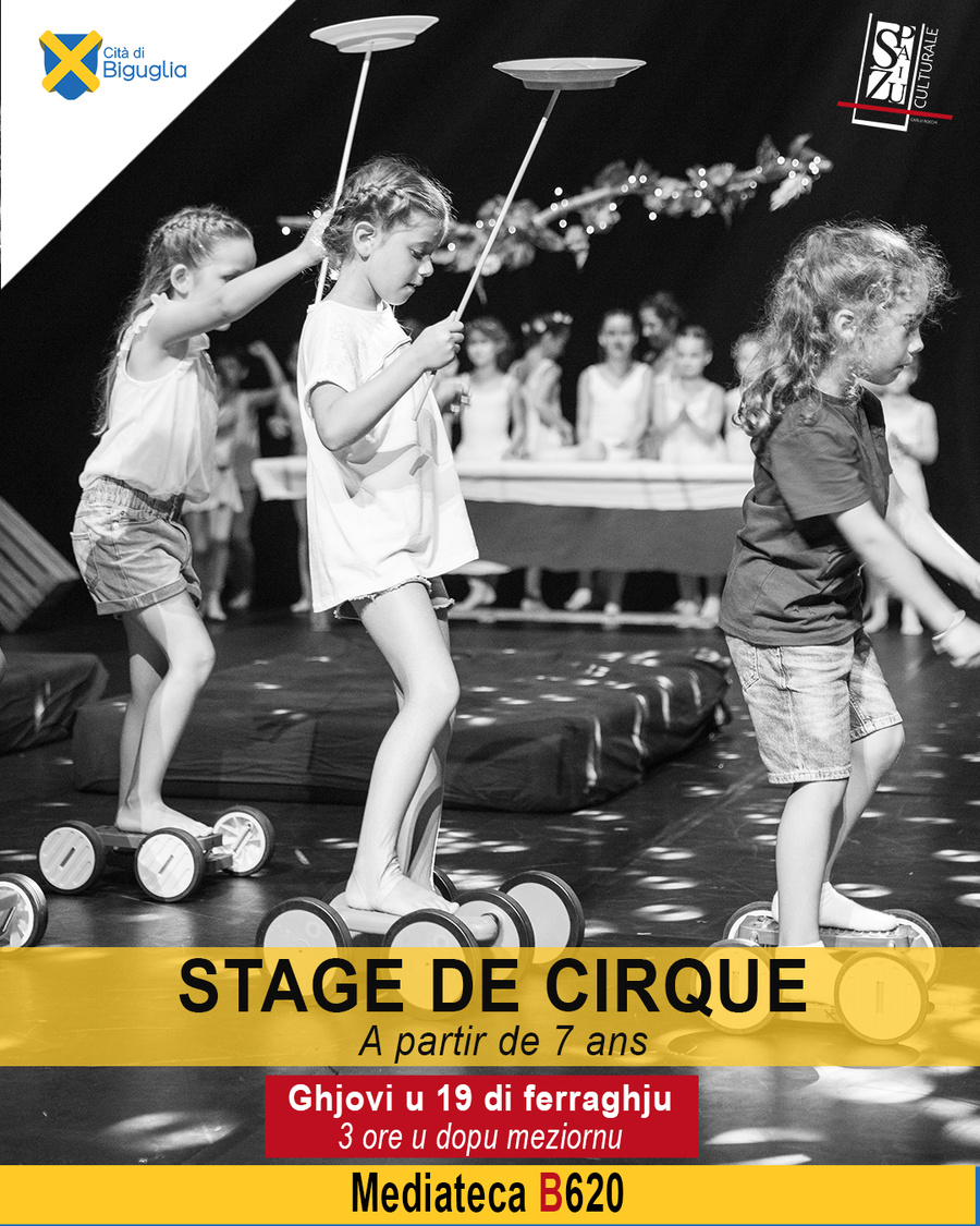 Stage vacances : Arts du cirque (à partir de 7 ans) - Spaziu Culturale Carlu Rocchi