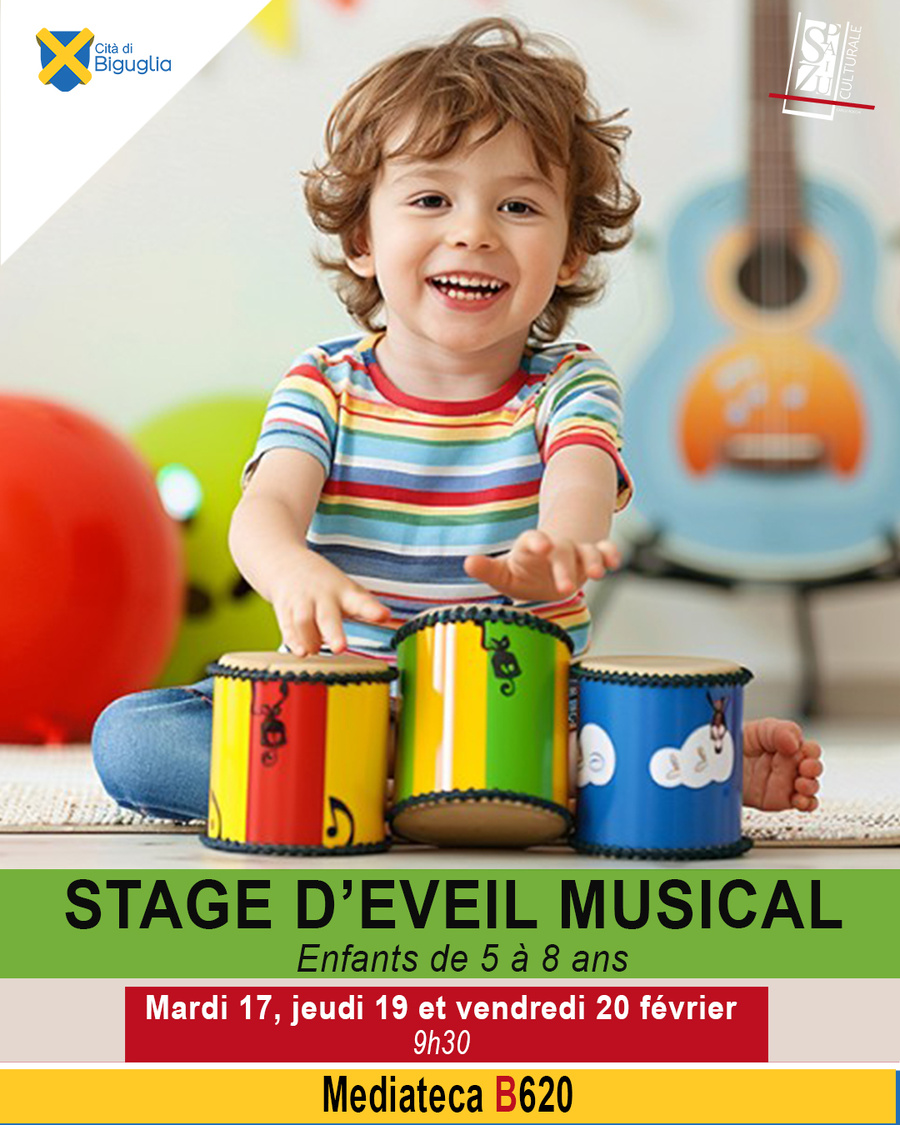 Stage vacances : Eveil musical (5/8 ans) animé par Fiona Vinciguerra - Spaziu Culturale Carlu Rocchi