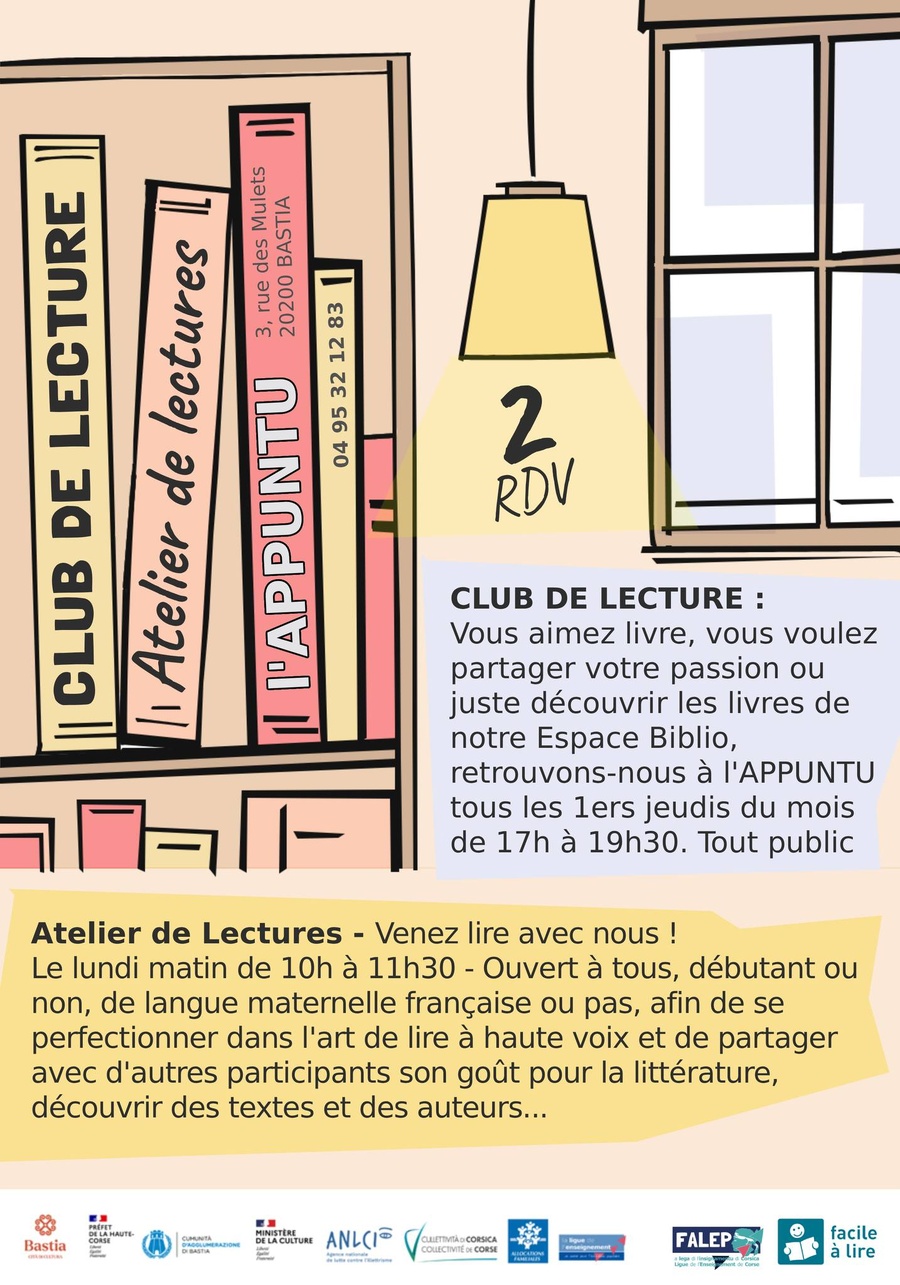 Atelier de lectures - L'Appuntu à Bastia