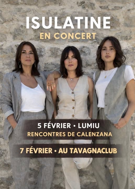 Concert du groupe Isulatine - Tavagna club