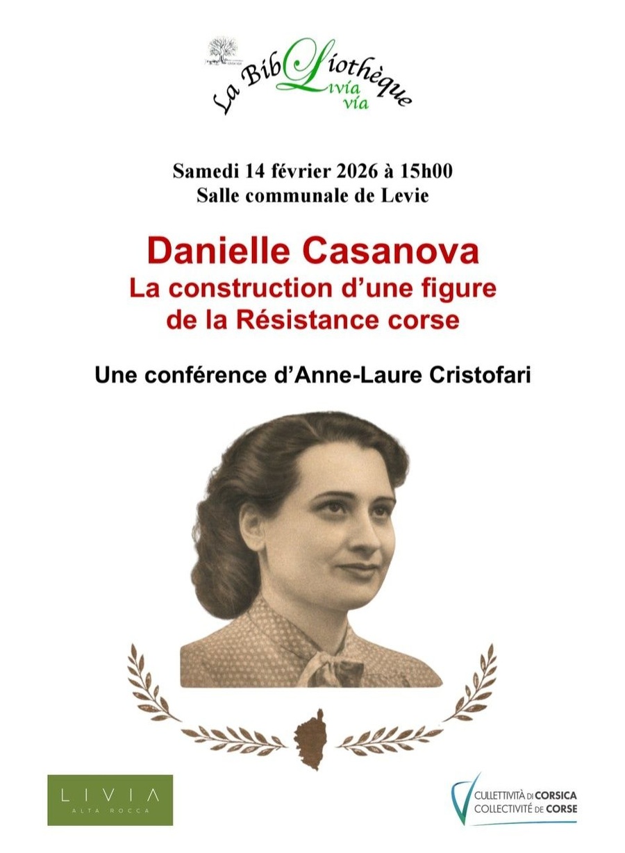 Conférence : "Danielle Casanova : La construction d'une figure de la Résistance corse" animée par Anne-Laure Cristofari - Salle communale