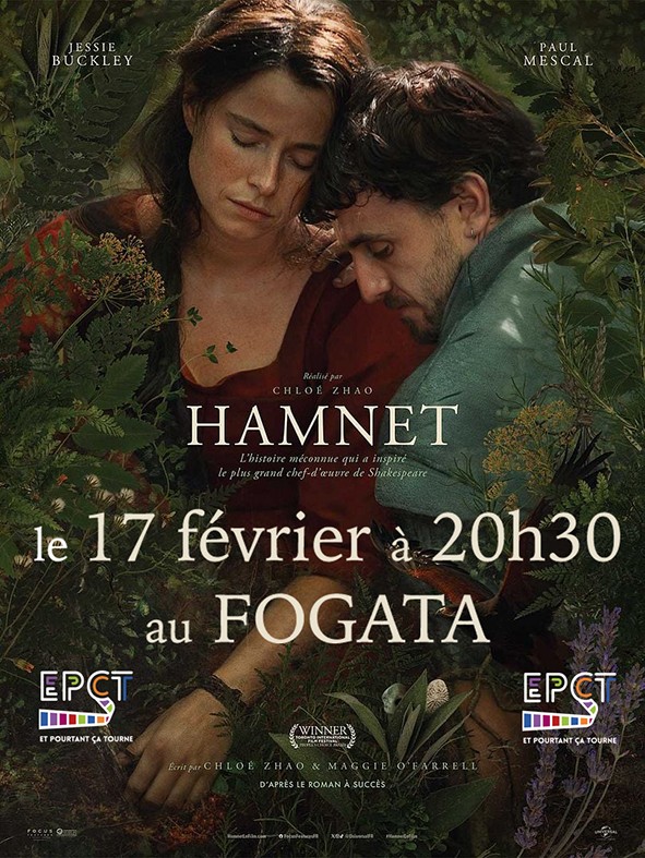 Projection du film "Hamnet" de Chloé Zhao proposée par EPÇT - Cinéma Le Fogata