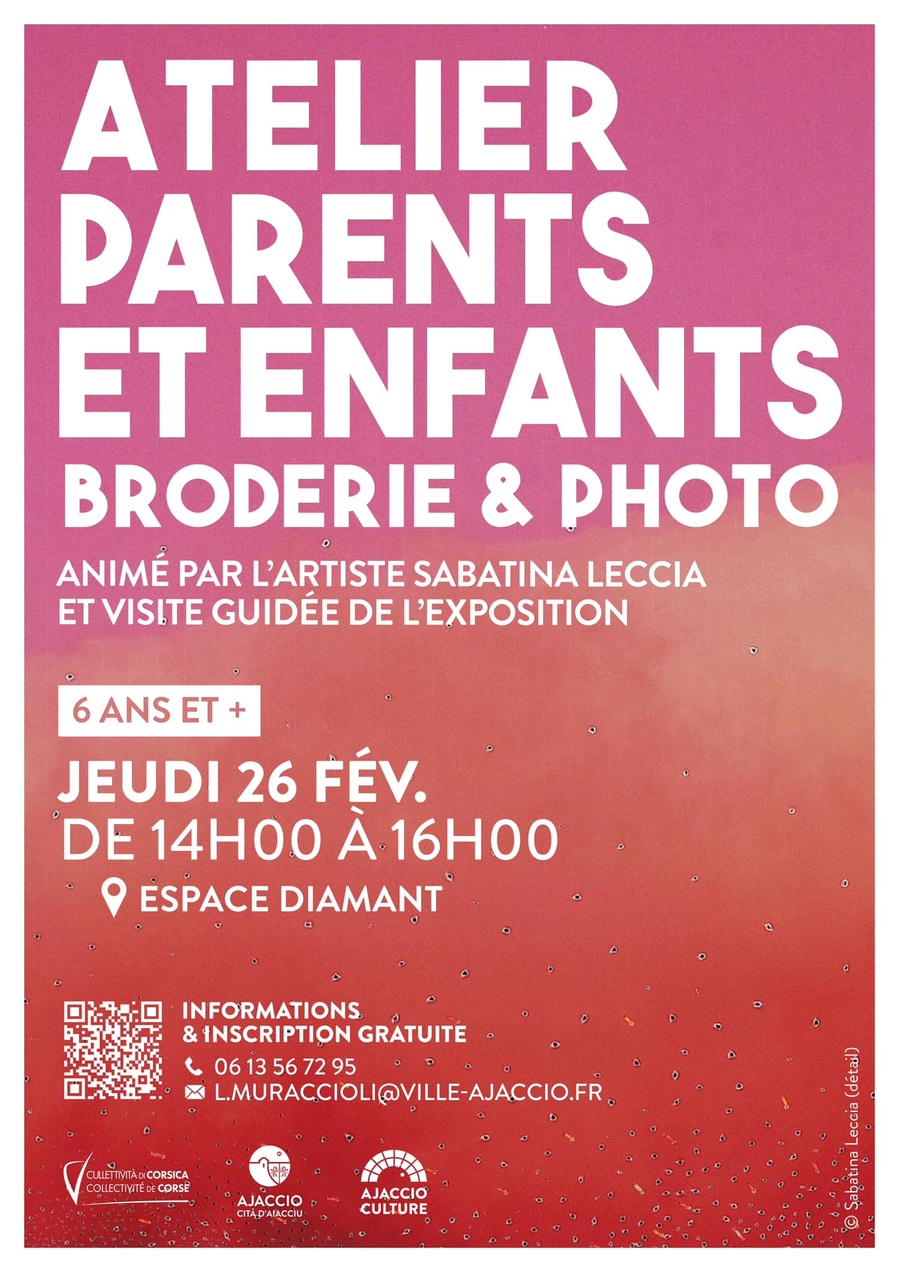 Atelier Parents et Enfants : broderie et photo - Espace Diamant