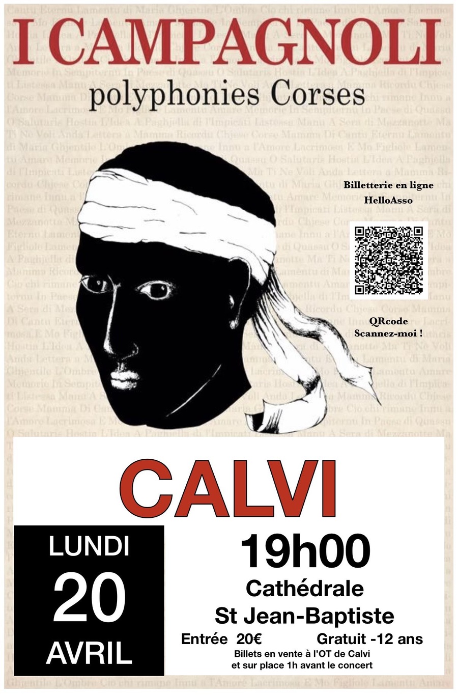 Concert d'I Campagnoli à la Cathédrale Saint Jean-Baptiste de Calvi