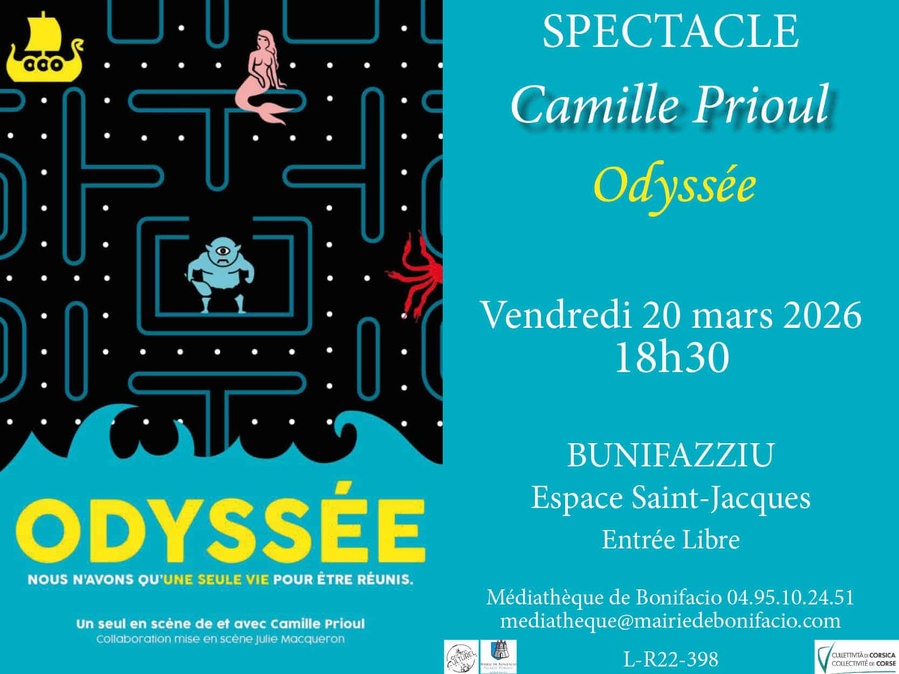 Spectacle de Camille Prioul : "Odyssée" - Espace Saint-Jacques