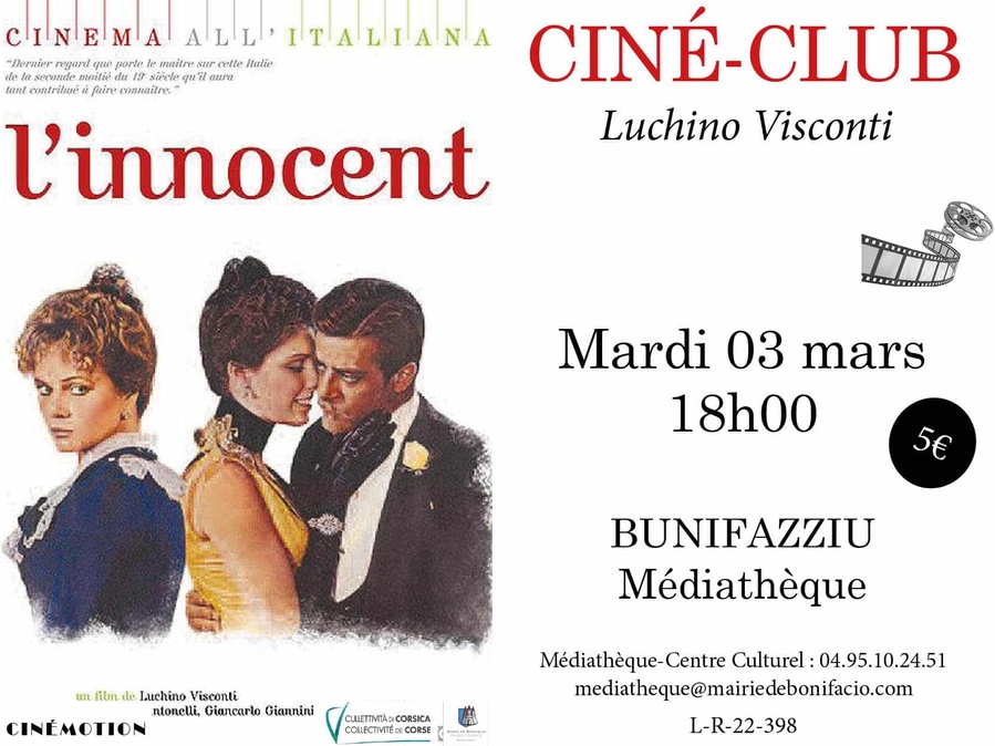 Projection du film « L’innocent » de Luchino Visconti - Médiathèque