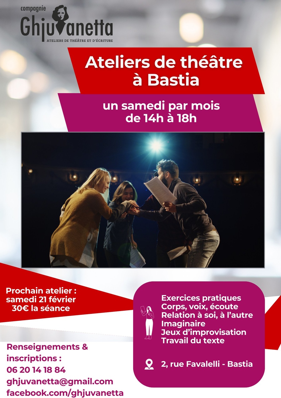 Cours de théâtre par la Compagnie Ghjuvanetta - 2, rue Favalelli