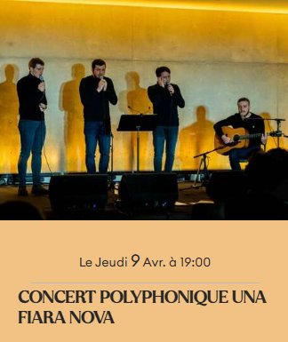 Concert polyphonique : Una Fiara Nova à l'Église Saint Dominique de Bonifacio
