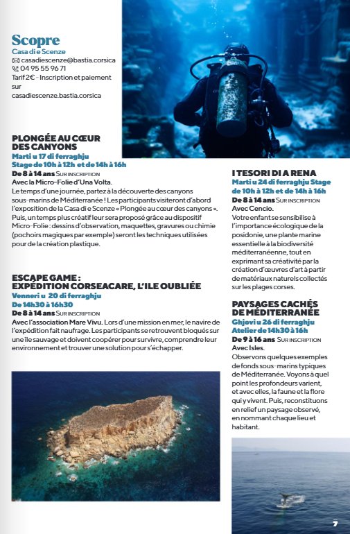 Atelier "Paysages cachés de méditerranée" avec Isles - Casa di e Scenze