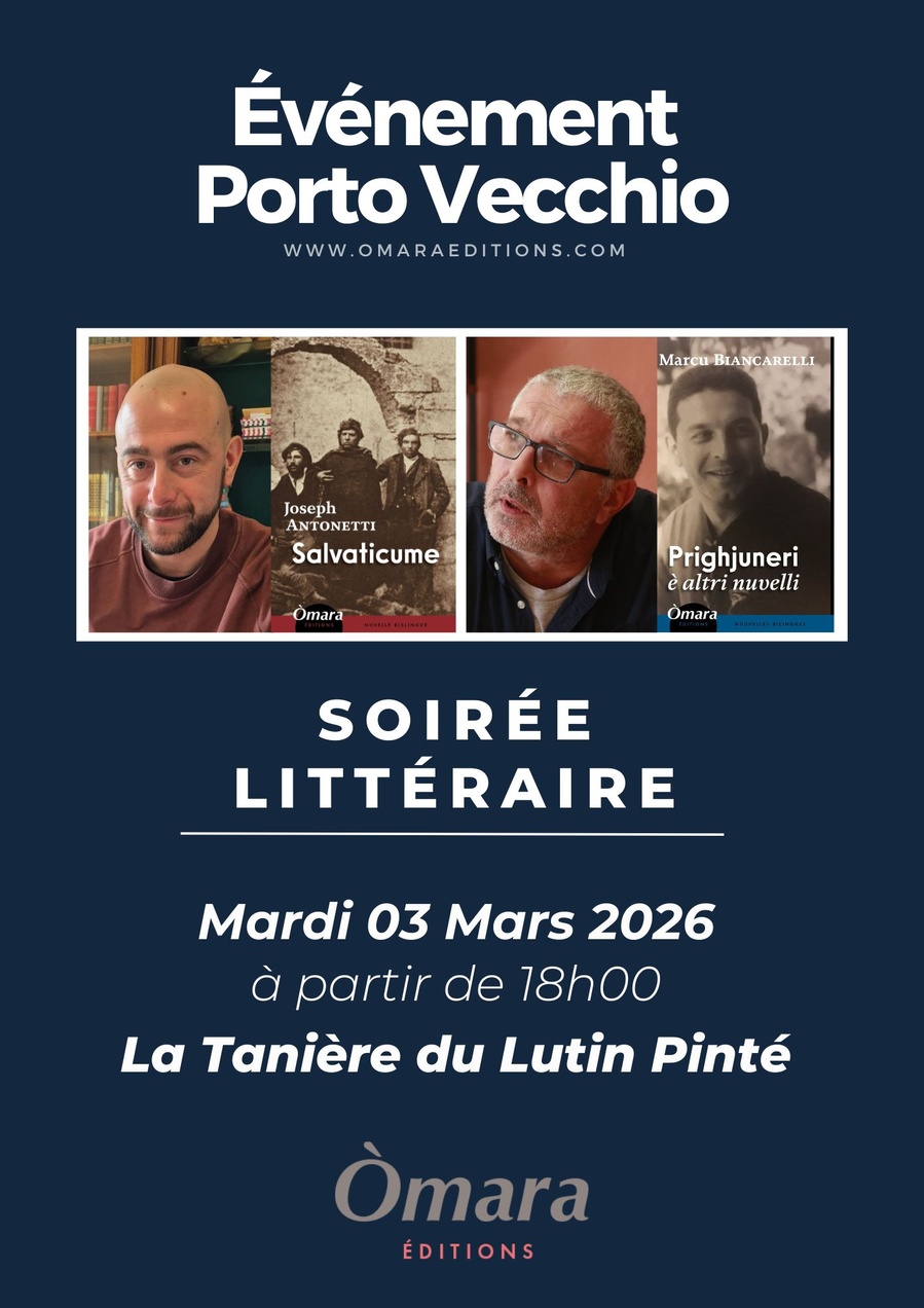 Soirée littéraire avec Joseph Antonetti et Marc Biancarelli - La Tanière du Lutin Pinté