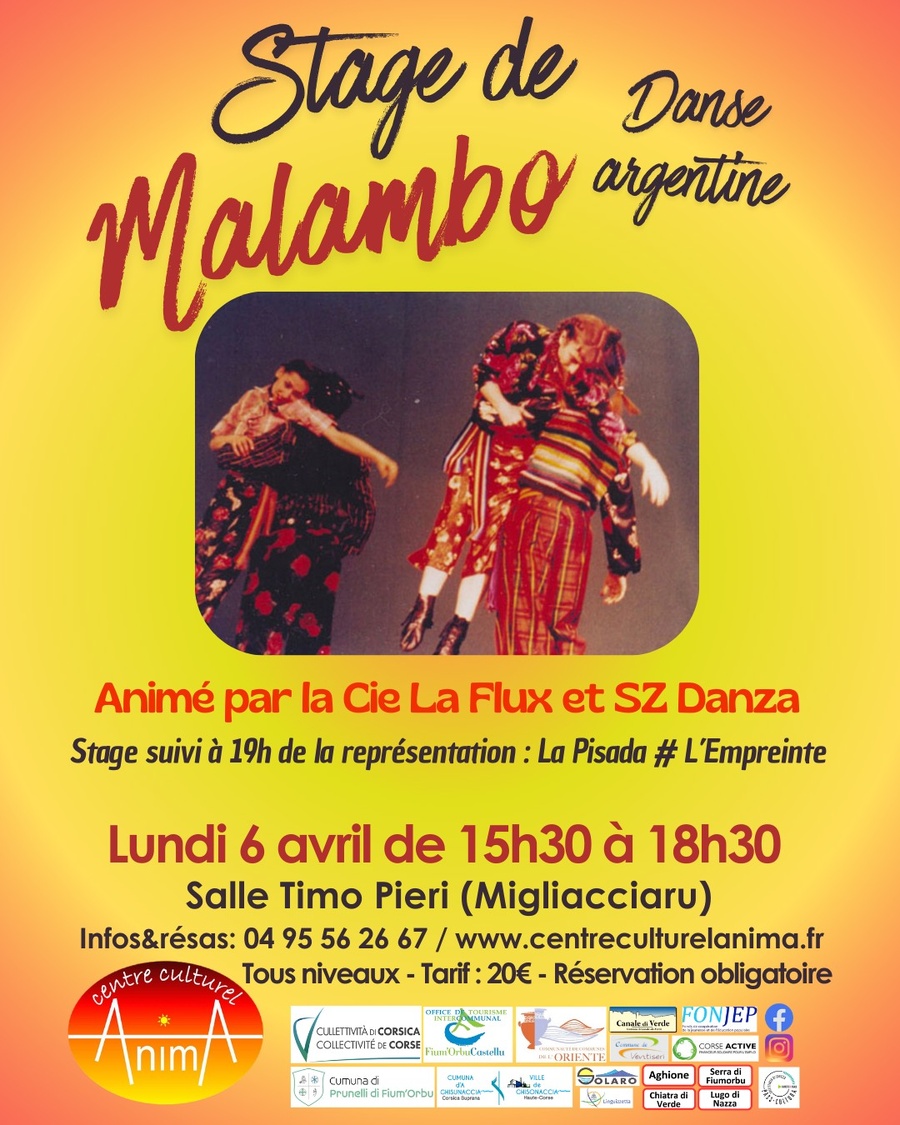 Stage de danse argentine 'Malambo' avec LaFlux et SZ Danza - Salle Timo Pieri