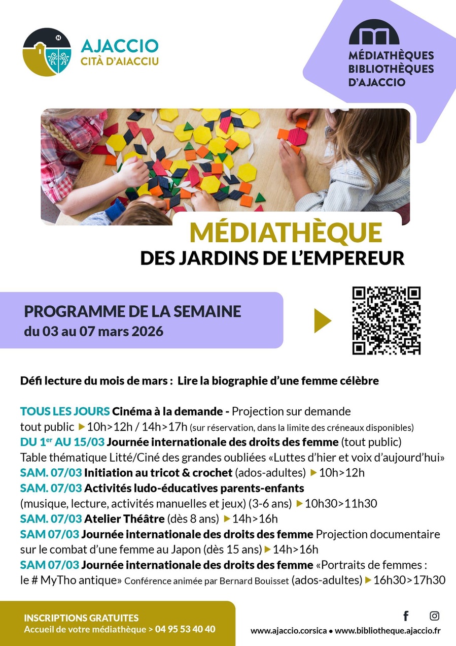 Journée internationale des droits des femmes / Conférence : "Portraits de femmes : le # My Tho antique" animée par Bernard Bouisset - Médiathèque des Jardins de l’Empereur