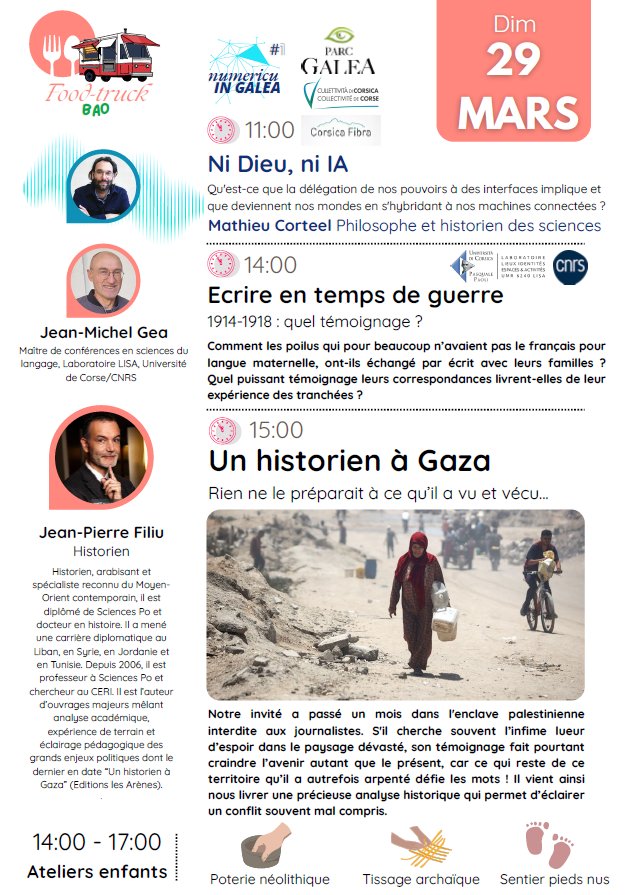 Les rencontres du Parc Galea : Écrire en temps de guerre 1914-1918 et témoignages d'historiens