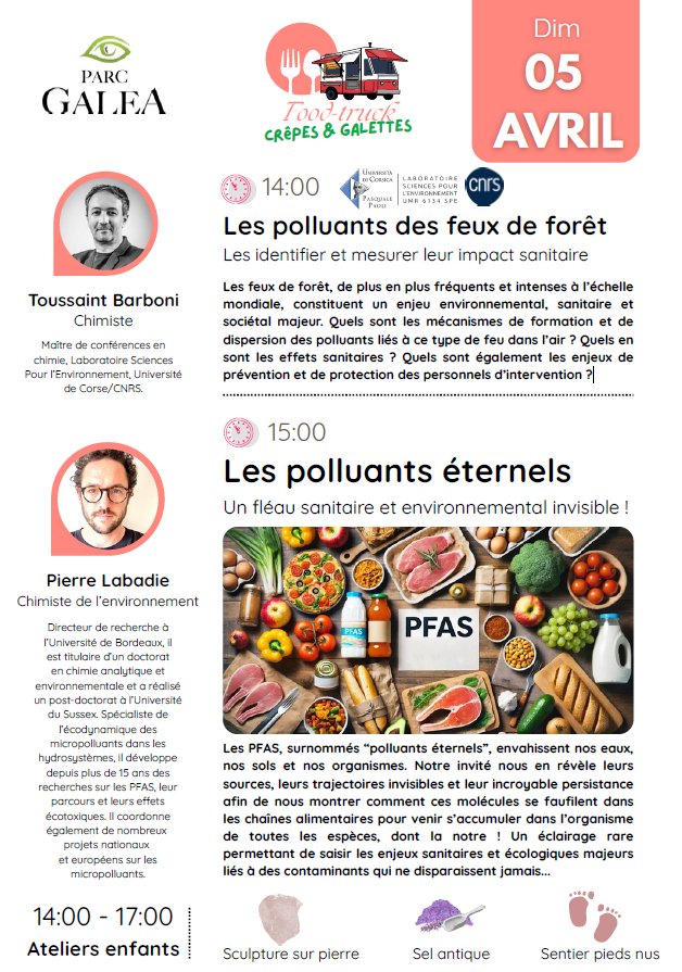 Rencontres au Parc Galea : Impact des polluants des feux de forêt et éternels