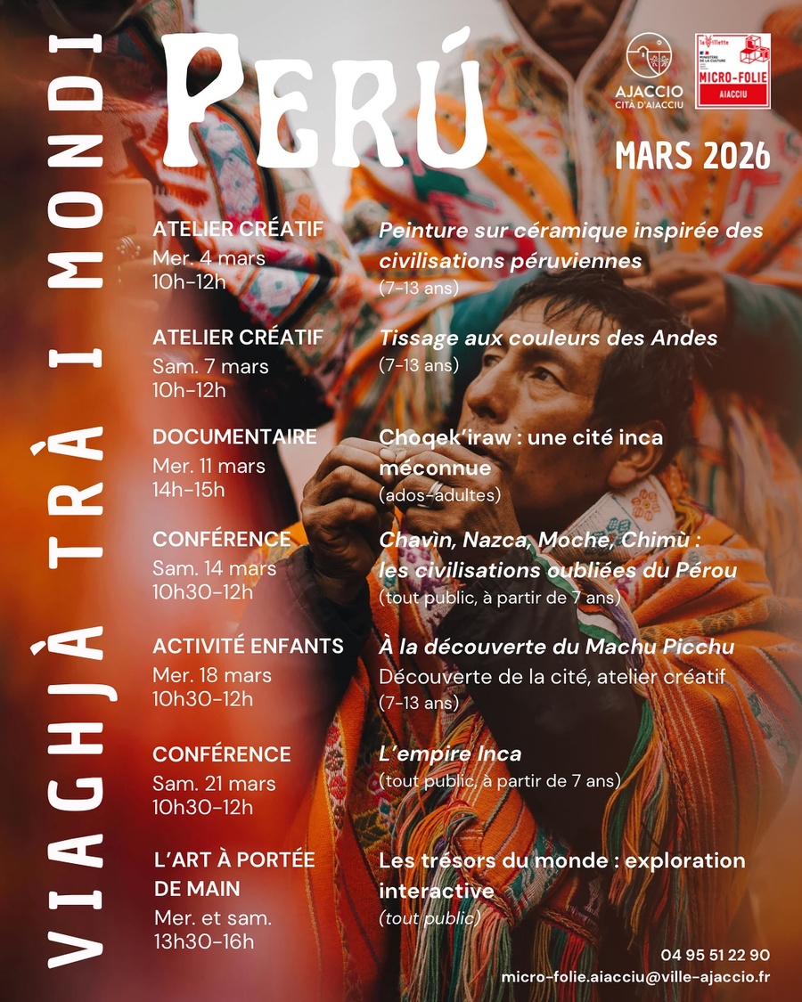 Micro-Folie Aiacciu :"Perù" / Documentaire : « Choqek'iraw : une cité inca méconnue »