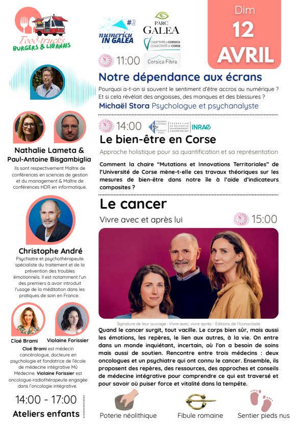 Rencontres du Parc Galea : Bien-être et Vivre avec le cancer