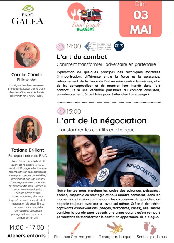 Les rencontres du Parc Galea : L’art du combat et de la négociation